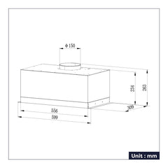 Ciarra Cappa Cucina Incasso 60cm A+++ CBCS6926A-OW