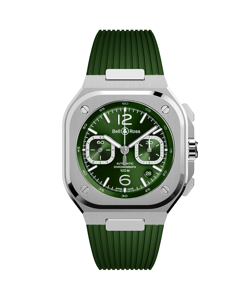 BR-05 chrono green steel