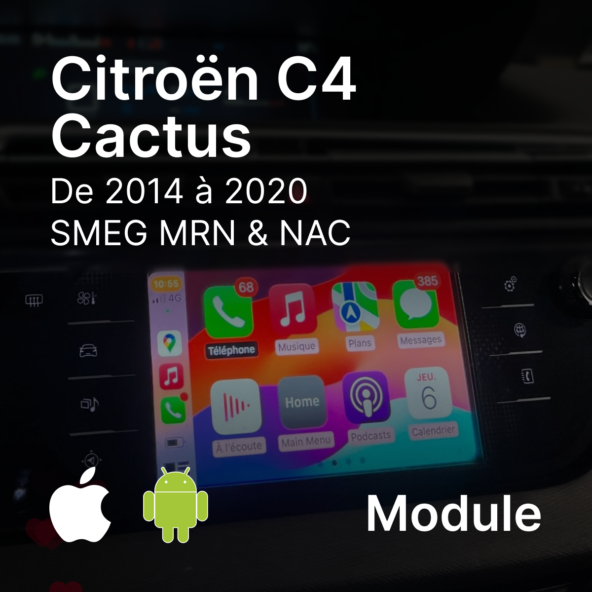 CarPlay & Android Auto module | Citroën C4 Cactus
