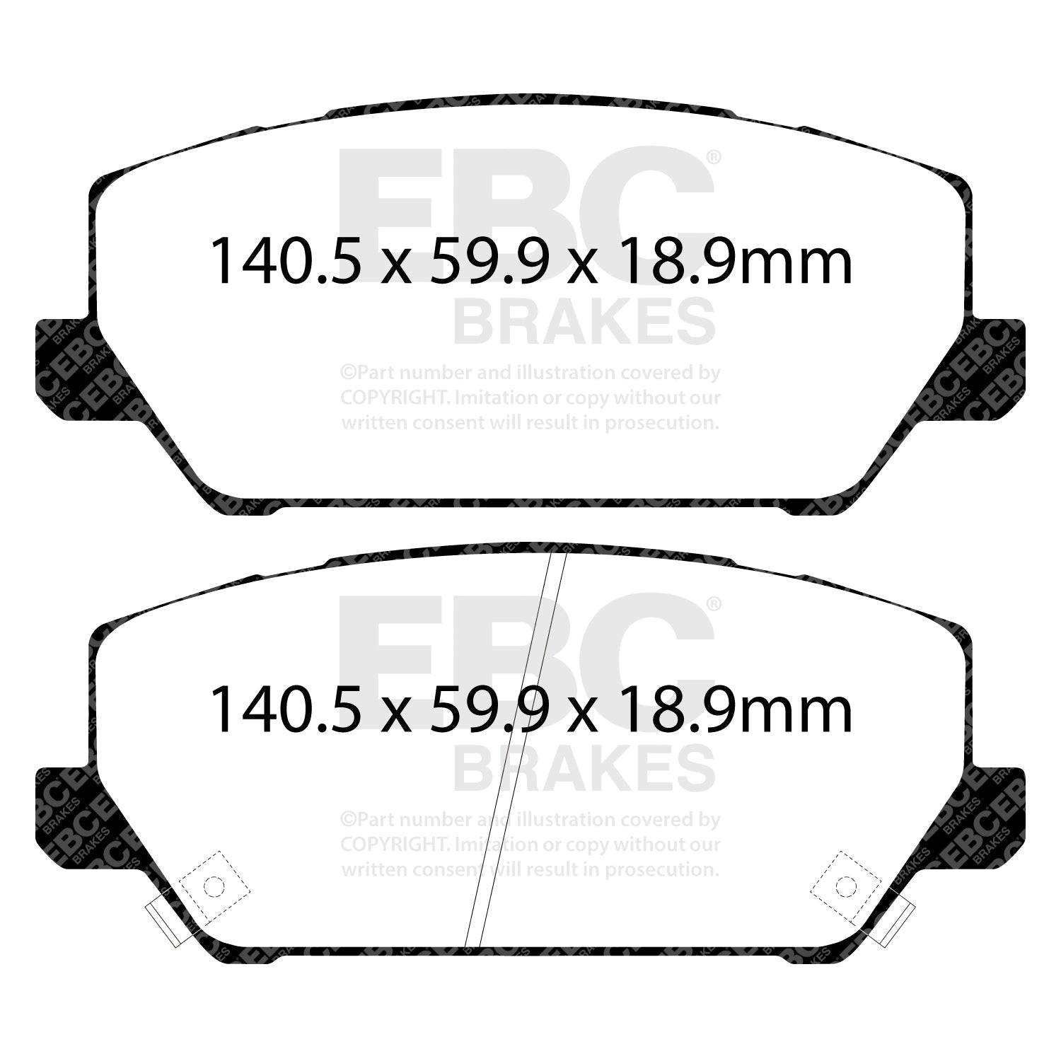 EBC Racing Brake Pads - (DP82343RPX) Front