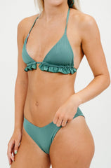 Vivian Reversible Triangle Top in Palm and Goldfish Kiss
