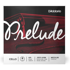 D'addario Prelude Cello Single A String, 4/4 Scale, Medium Tension