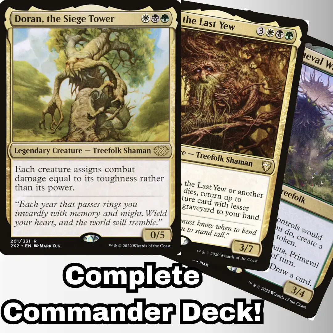 MTG Commander Deck EDH Deck Doran, the Siege Tower 100 Magic Cards Custom Deck Treefolk Tribal Moonveil Games