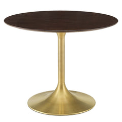 Lippa 40" Wood Dining Table, Gold Cherry Walnut