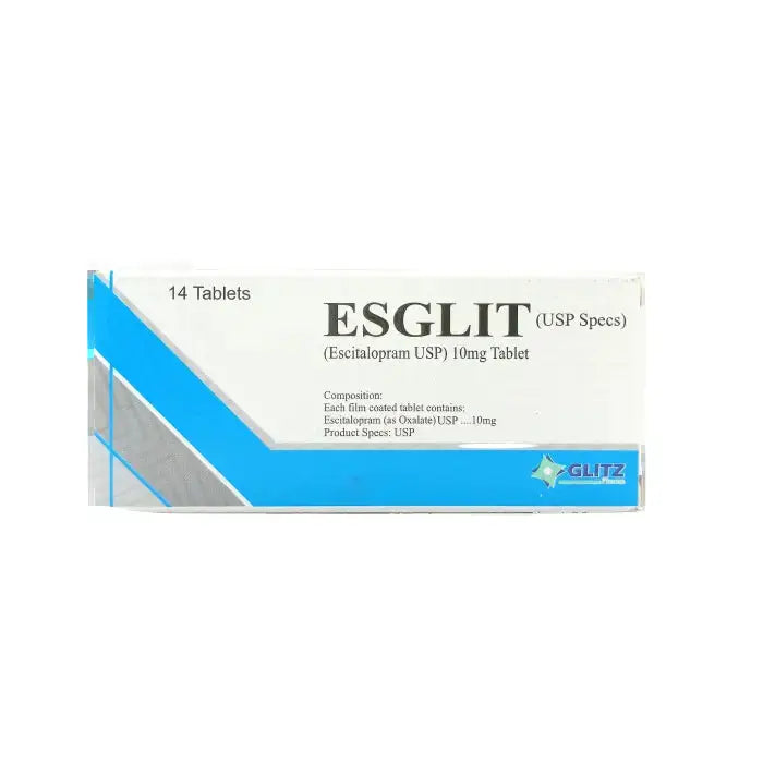 Glitz Pharma Esglit 10mg Depression & Anxiety Treatment Tablet