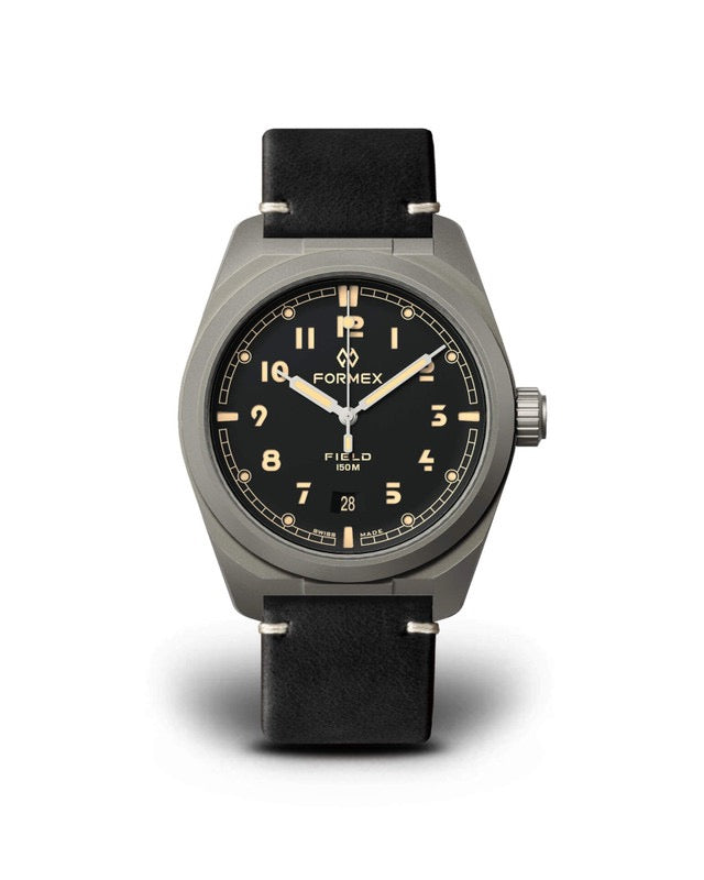 MONTRE FORMEX : FIELD AUTOMATIQUE CHARBON DE BOIS AUTOMATIQUE 40 MM