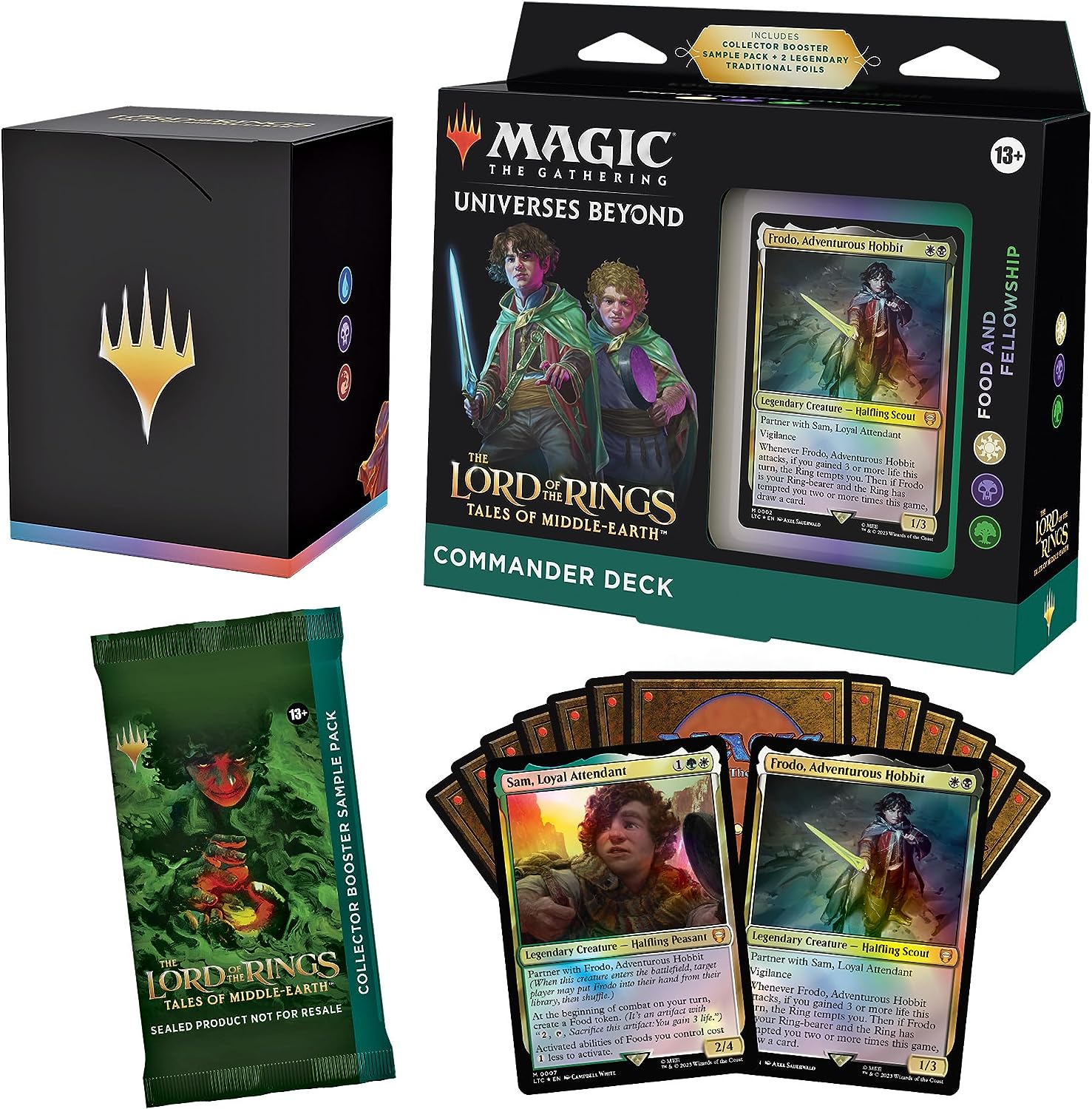 Frodo, Adventurous Hobbit - Food and Fellowship - The Lord of the Rings - Tales of Middle Earth - Commander Deck - Magic The Gathering