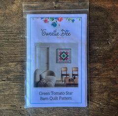Green Tomato Star Barn Quilt Pattern
