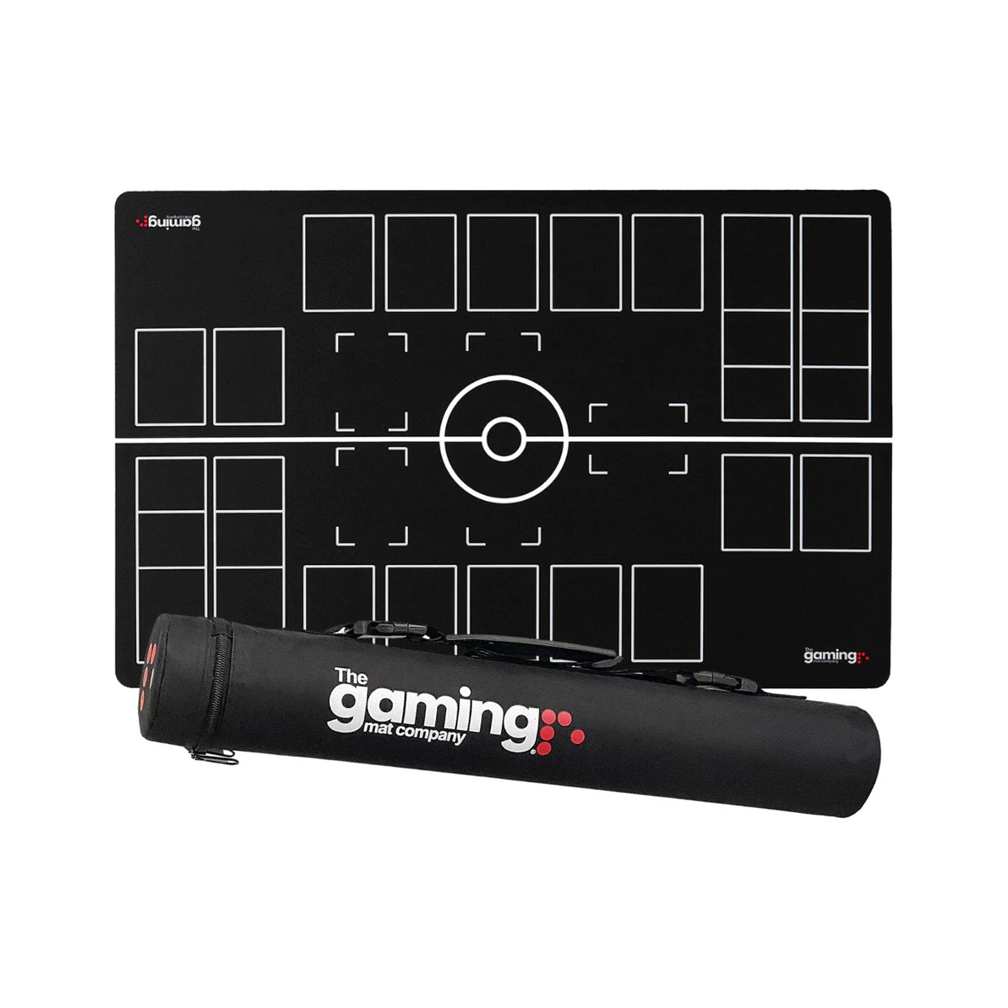 GMC Deluxe 2 Player Compatible Black & White Pokemon Stadium Mat Board Playmat & Carry Case Tube