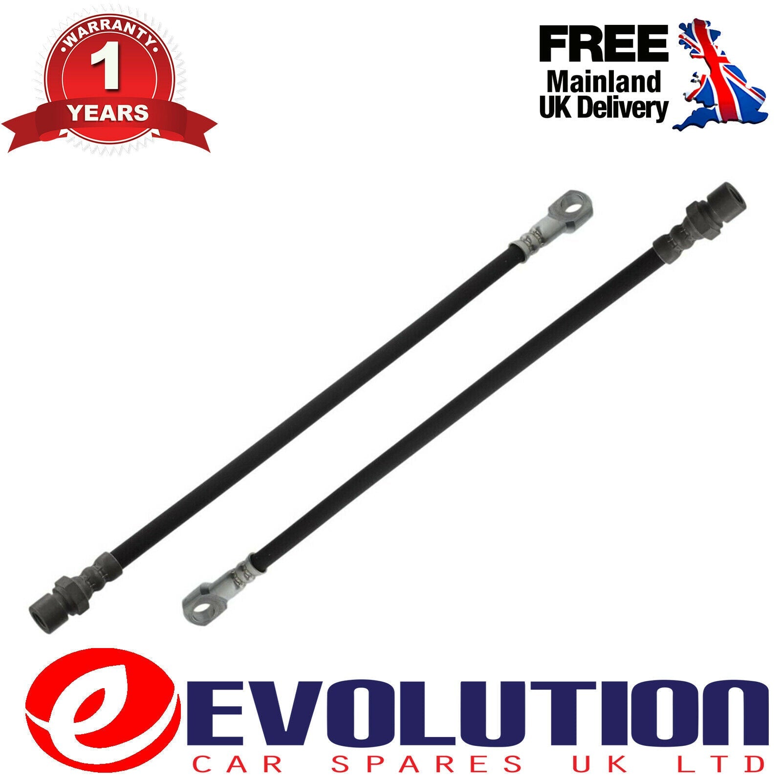 2 X FRONT AXLE BRAKE HOSE MERCEDES 100 W631,343,333,334,344, 99908182