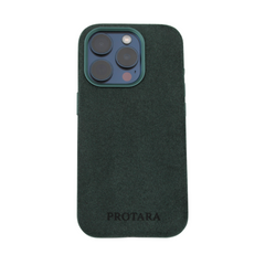 PROTARA Alcantara iPhone 14 Pro deksel - Expedition Green