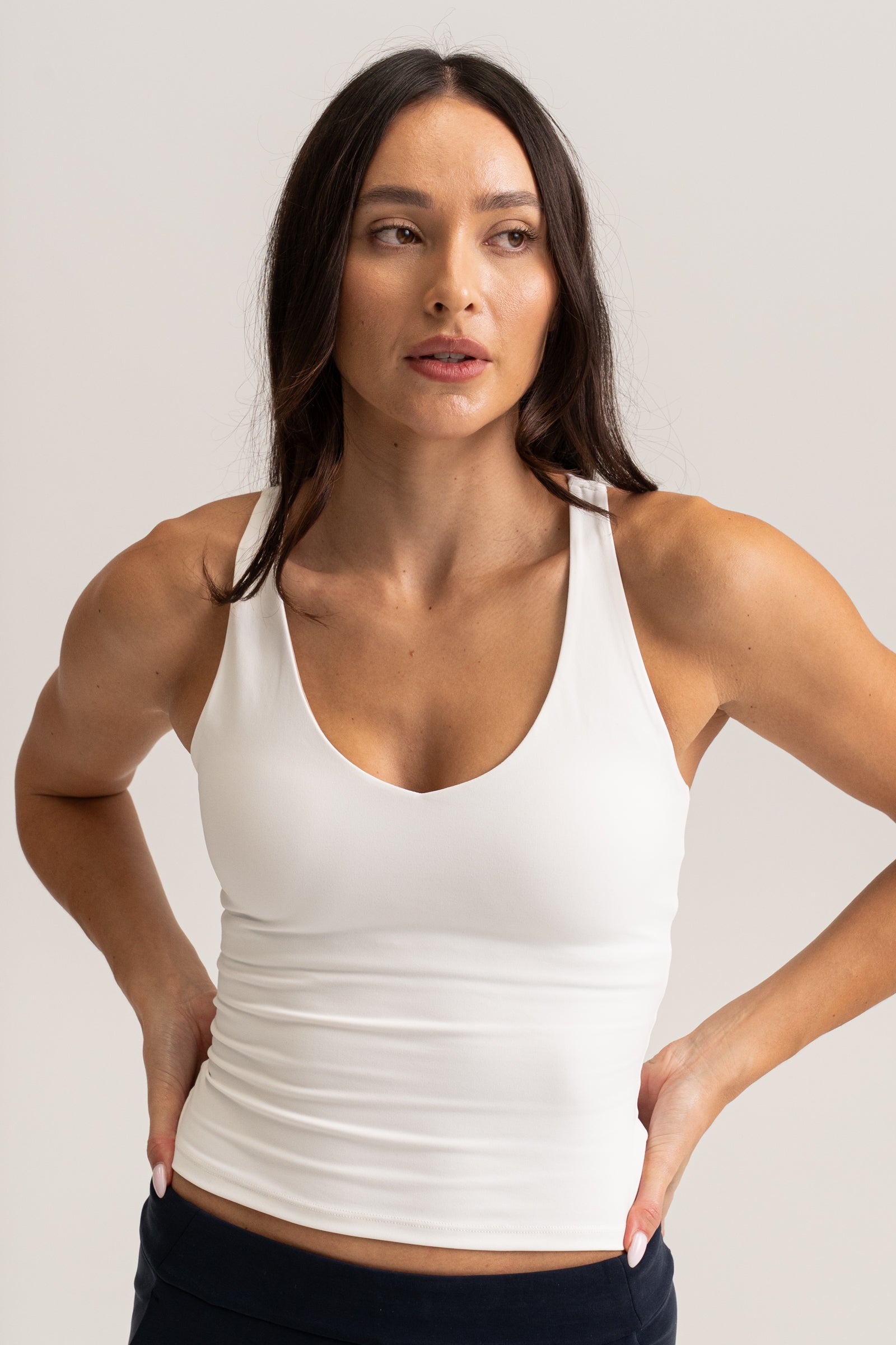 HyperLuxe Contour Tank- White