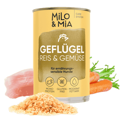 Geflügel, Reis & Gemüse
