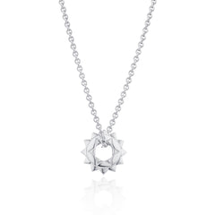 Heart Chakra Necklace | Silver