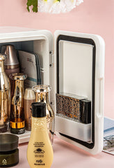 Mini Fridge 4L Beauty Refrigerator for Makeup Skin Care Freezer Portable Car and Home Hot Cold Freezer High Quality 12/220V BX25