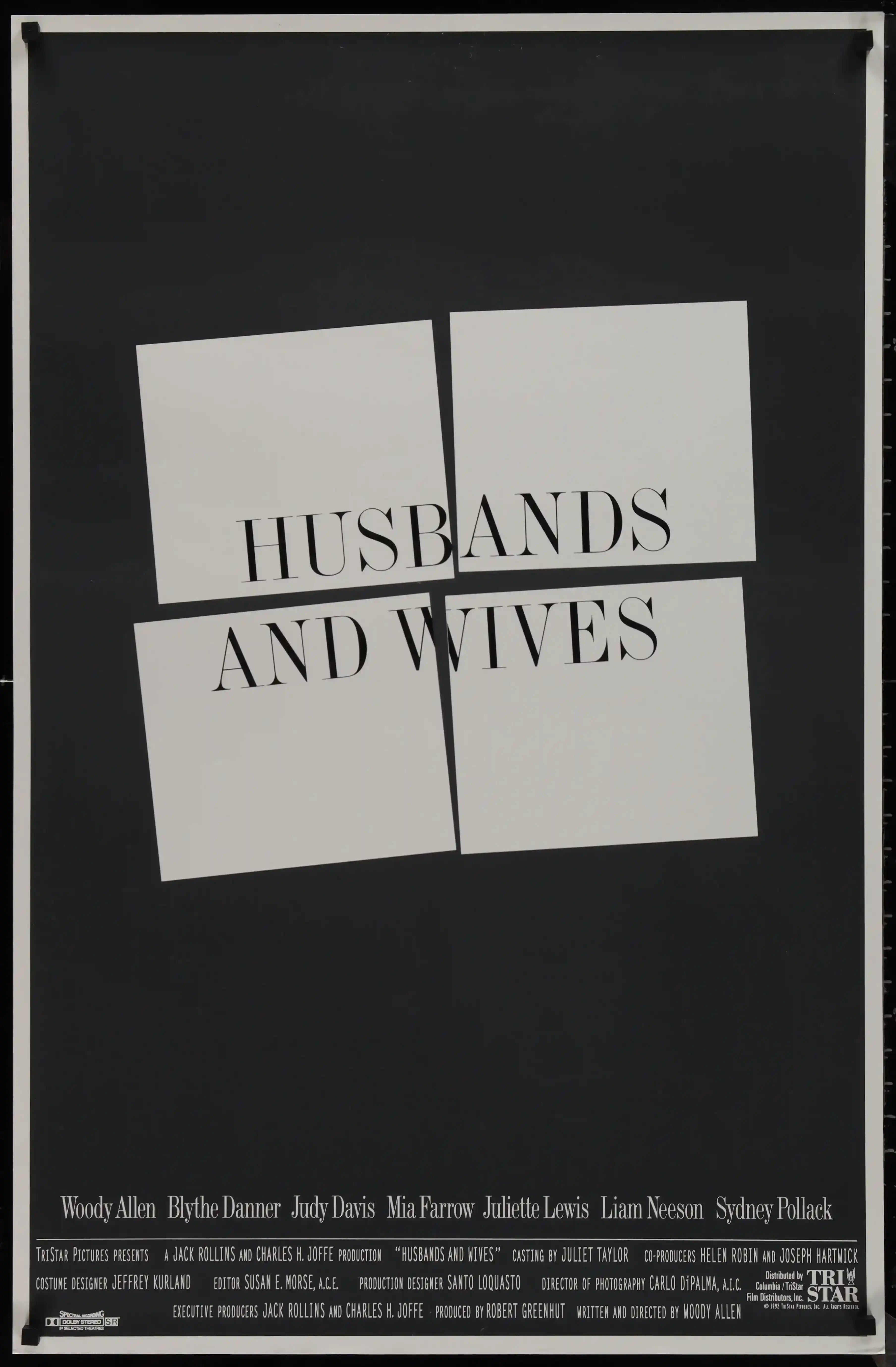 Husbands and Wives Original Vintage Movie Poster