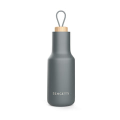 Office Deluxe Gift Set by Andy Cartwright featuring a grey bottle with bamboo lid and unique design.