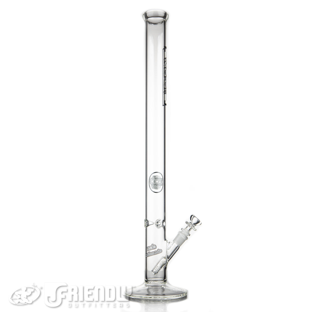 ZOB Glass 24" White and Black Label Straight Tube