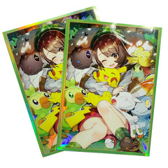 Trainer Gloria Pokemon Holographic Card Sleeves