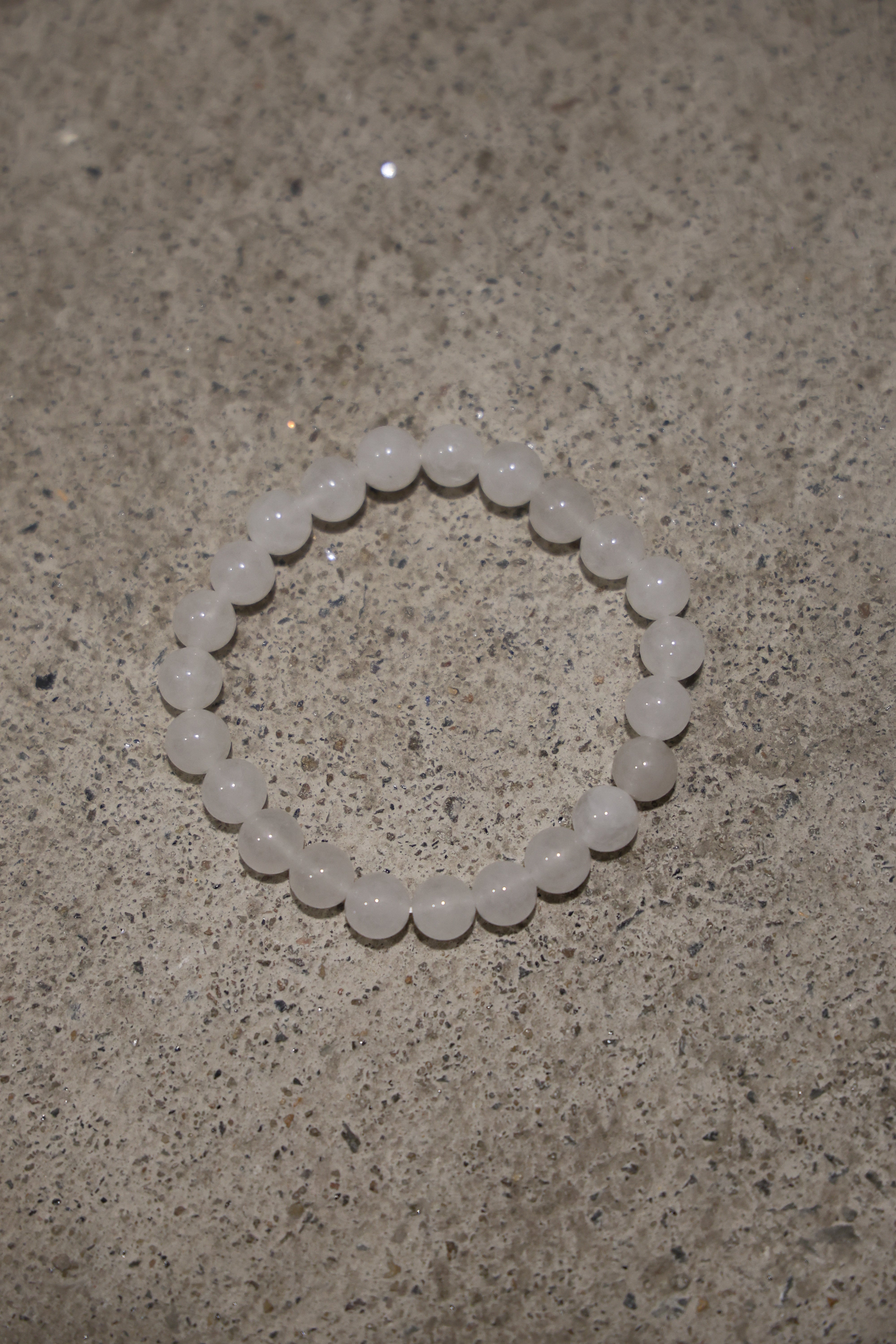 Santorini White Beaded Bracelet