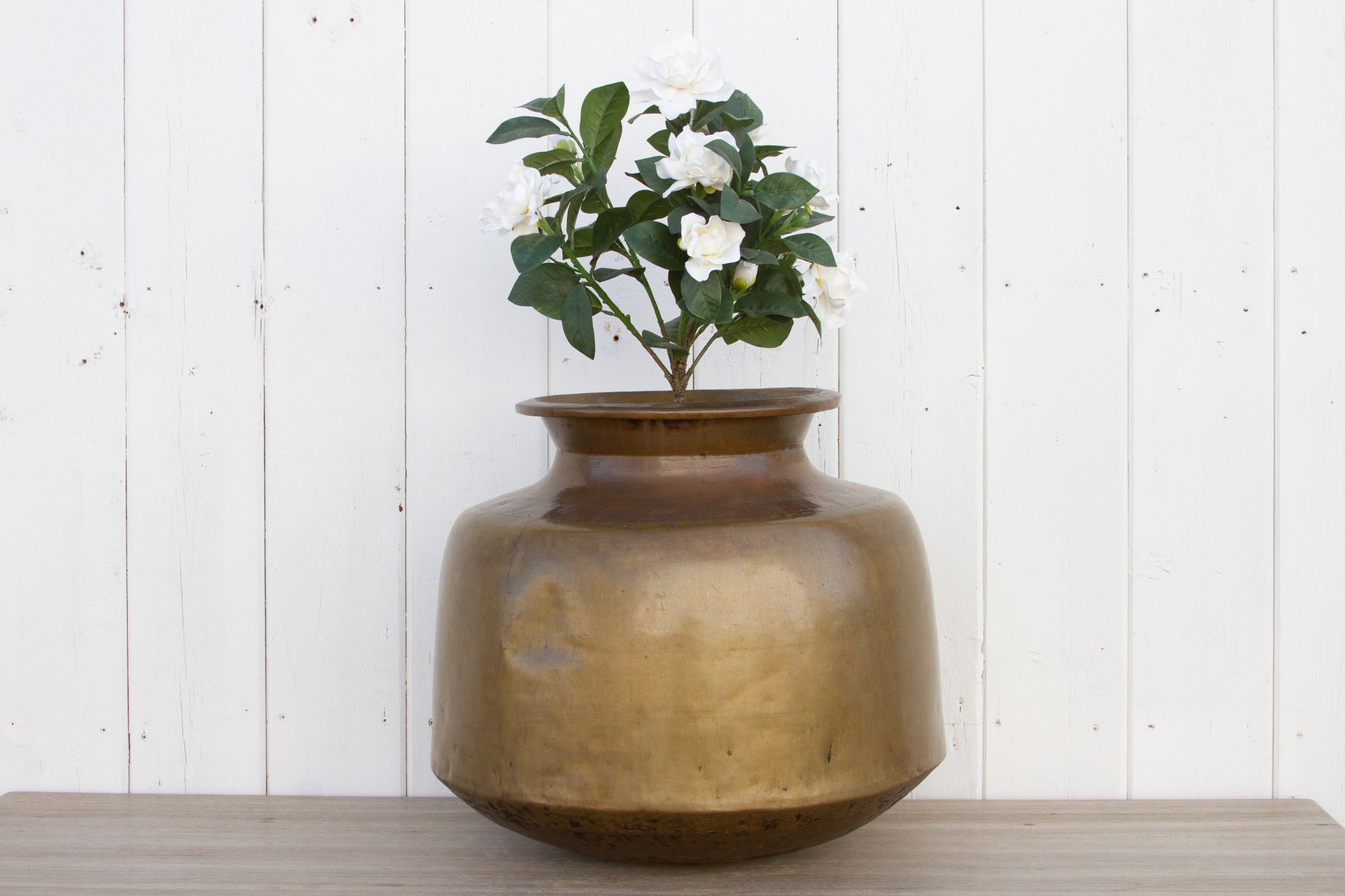 Large Antique Brass Water Pot