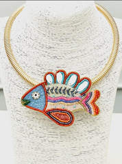 Reel In The Compliments Collar Necklace