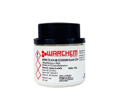 Eisen(III)-Ammoniumoxalat 3-Hydrat, 25g, WARCHEM, chemisches Reagenz mit weißen Kristallen in Packung