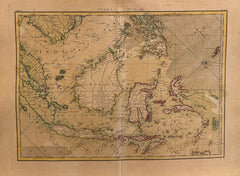 Südostasien : Borneo - Malaysia - Indonesien - Philippinen - Vietnam - Laos : Rigobert Bonne / Jean Lattré - Original Kupferstich - 1771
