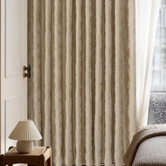 Vivian Glitter Jacquard Bronzed Chestnut Blackout Curtains Custom Drapes for Living Room & Bedroom