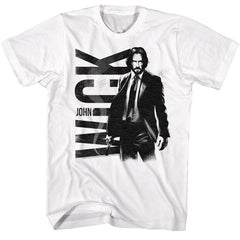 JOHN WICK-JOHN WICK BW JOHN WICK-WHITE ADULT S/S TSHIRT