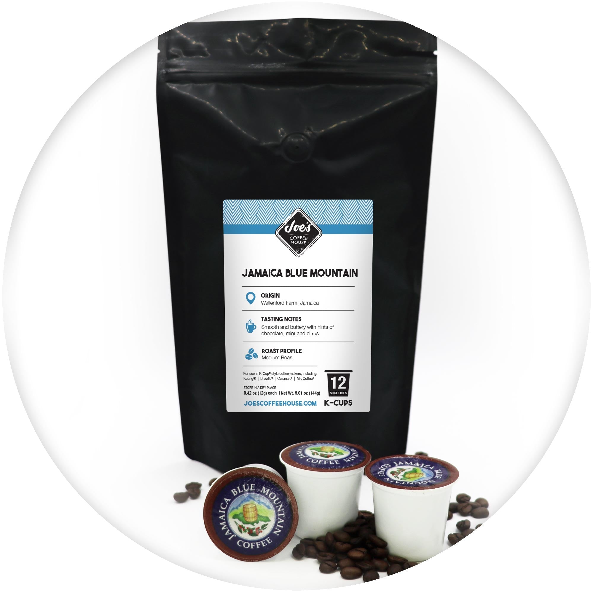 Joe's Coffee House, Jamaica Blue Mountain Single Cups