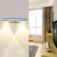 DuoGlow – Dubbel LED Vägglampa Med Justerbara Spotlights