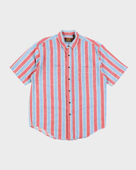 Vintage Eddie Bauer Stripe Short Sleeve Shirt - L
