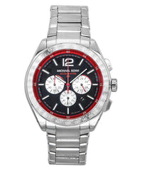 Montre chronographe surdimensionnée Michael Kors Accelerator 2.0 pour homme, en acier inoxydable, cadran noir, quartz, MK9176