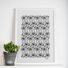Sammy Seal Pattern | OPEN EDITION WALL ART