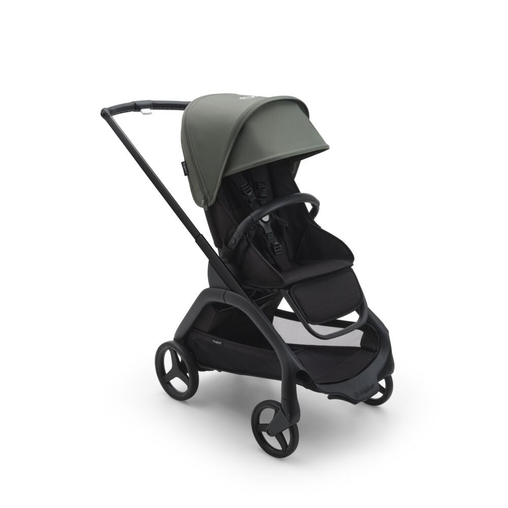 Forest Green Bugaboo Dragonfly Complete Stroller - Side View | Bambi Baby