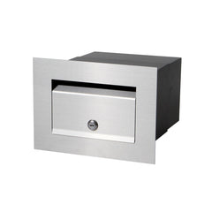 Chelsea Brick Front Open Letterbox - Stainless Steel