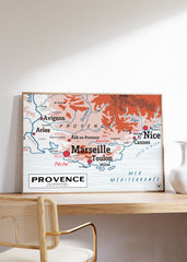carte d'école ancienne provence