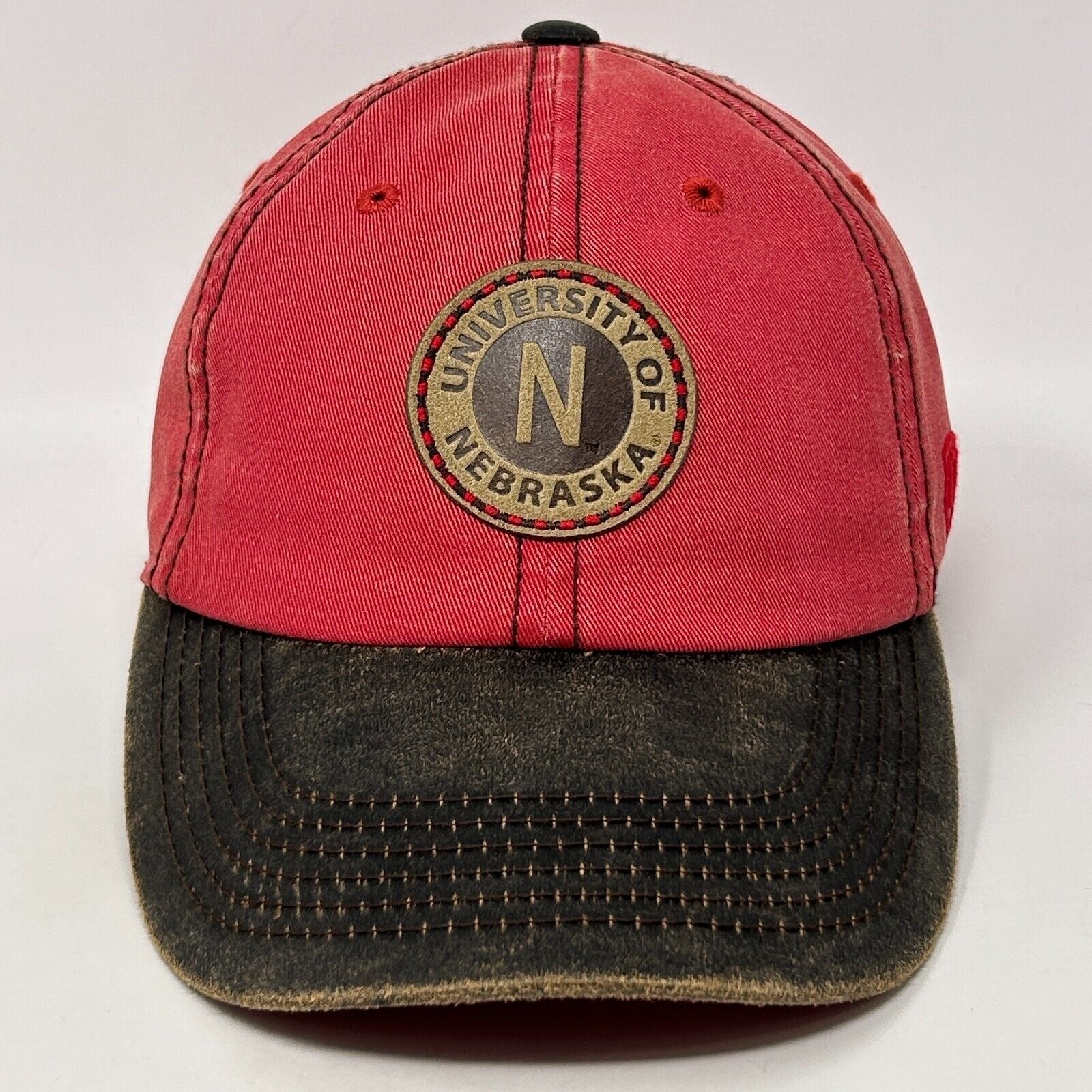 Nebraska Cornhuskers Dad Hat Baseball Cap UNL University Huskers Strapback Red