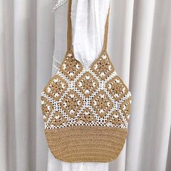 Damen handgefertigte Makramee Tasche Echo Archiv