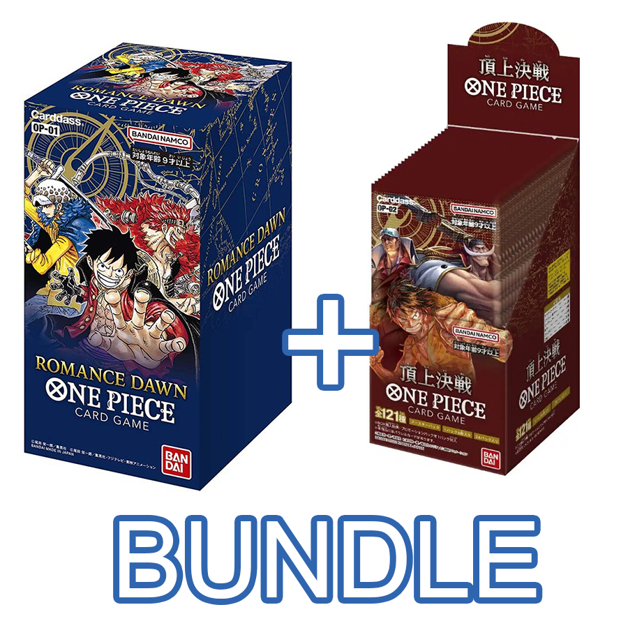 One Piece Card Game - OP-01 & OP-02 Booster Box Bundle - PokéBox Australia