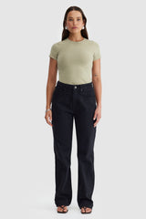 Evie Fitted T Shirt Aloe