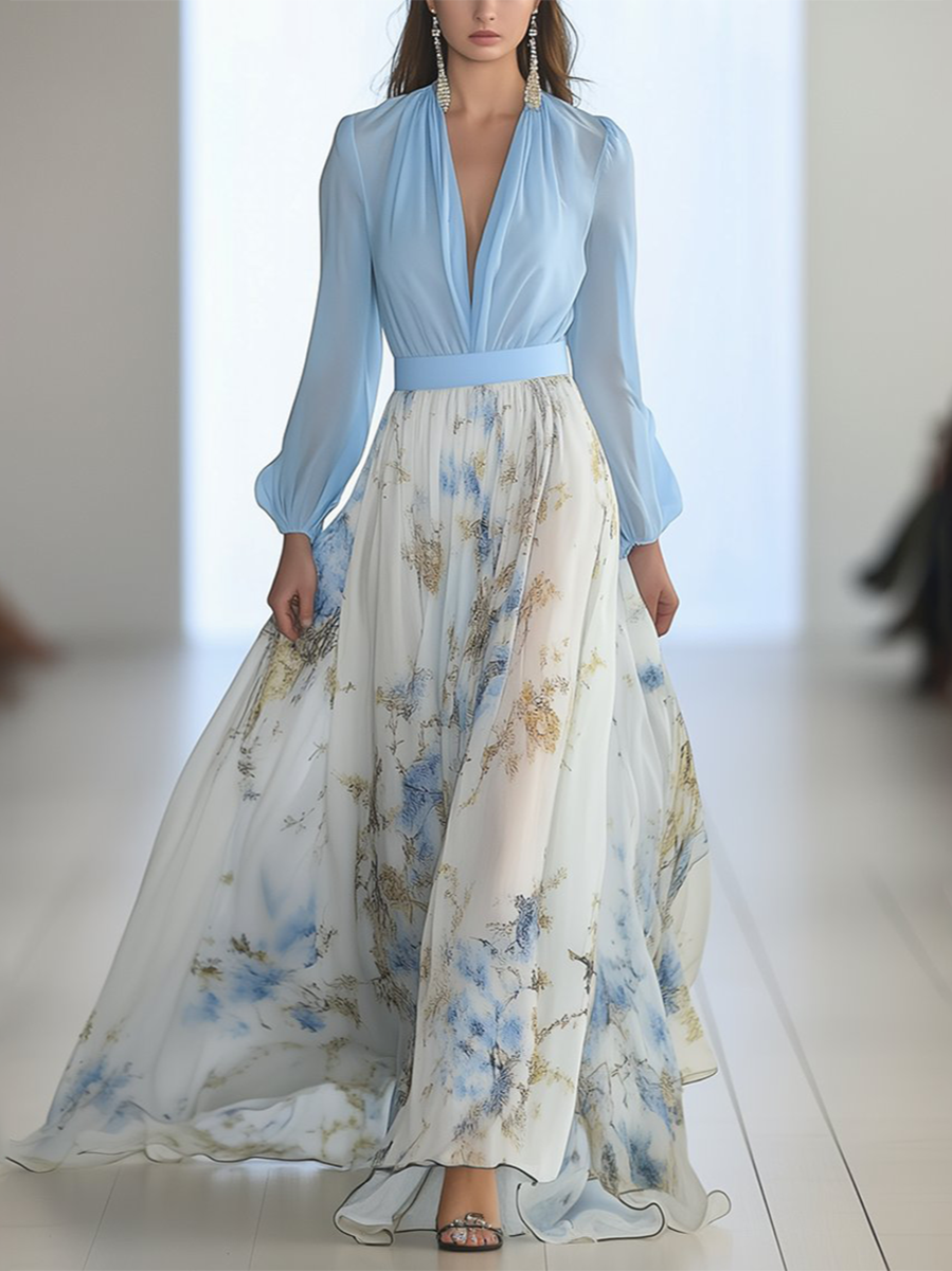 Abigail™ - Maxi Dress with Dazzling Floral Print