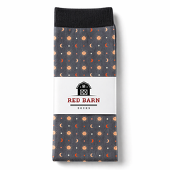 Red Barn Socks Over The Moon Western Boot Socks