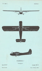 Waco CG-4A Hadrian I Transport. Air Ministry aircraft recognition profile 1944