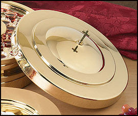 Communion Tray Cover - Brass Finish