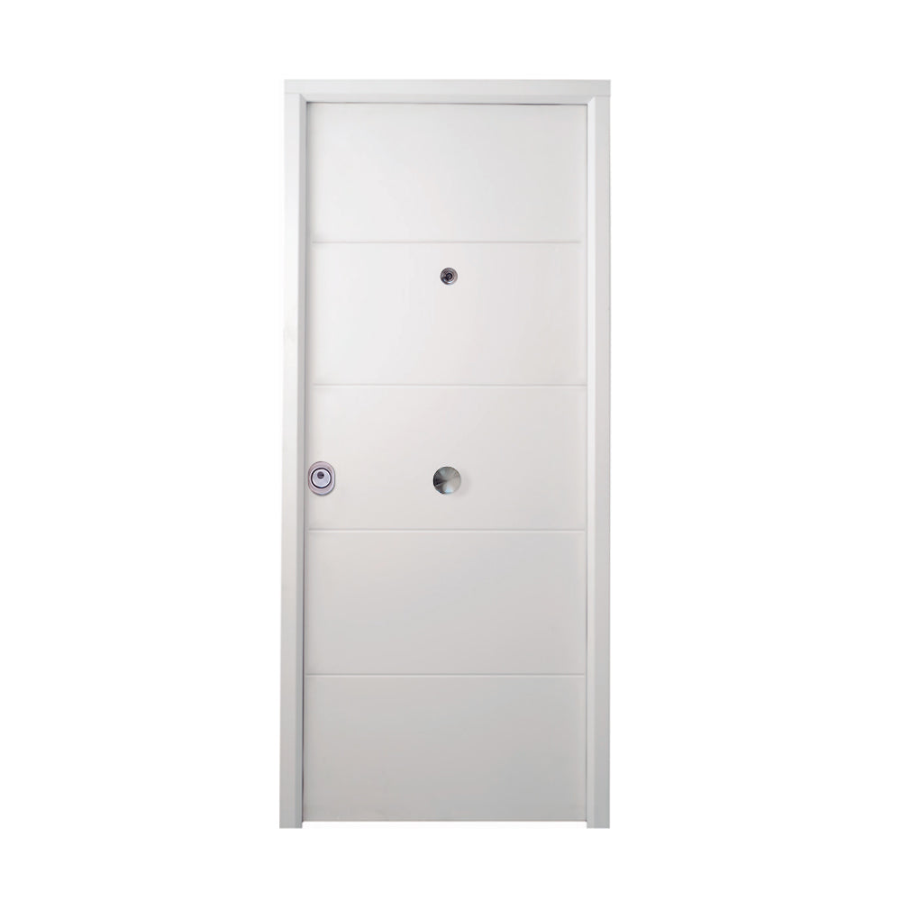 Puerta Acorazada Blanca modelo Verona Omega 3 puntos