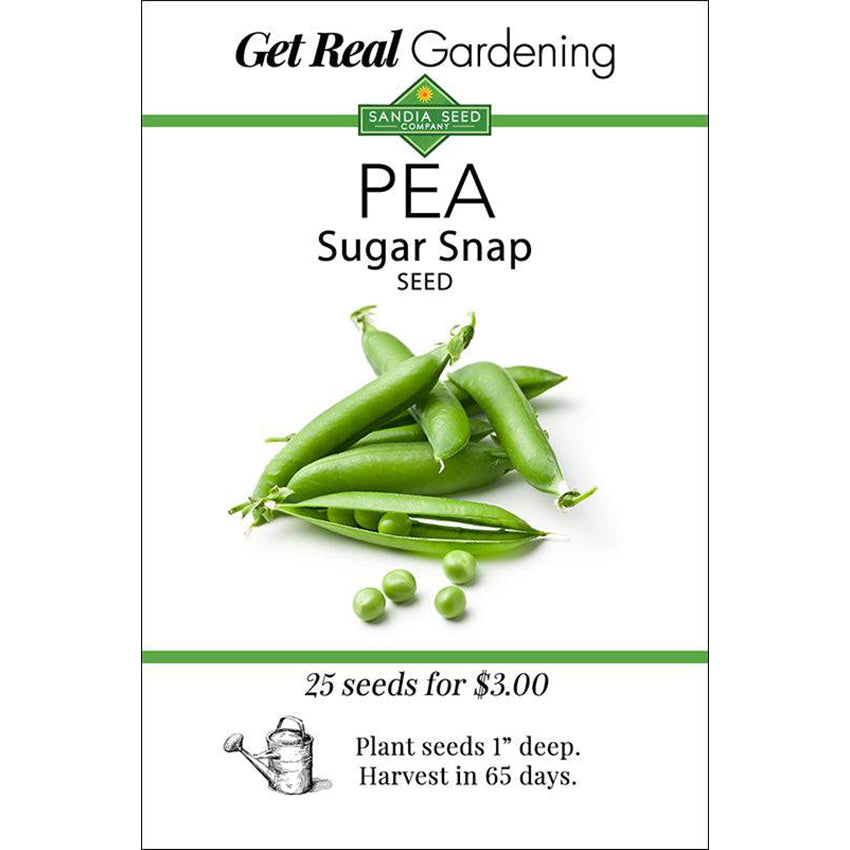 Pea - Snap Sugar Snap Pea Garden Seeds - Crisp and flavorful. Easy to grow