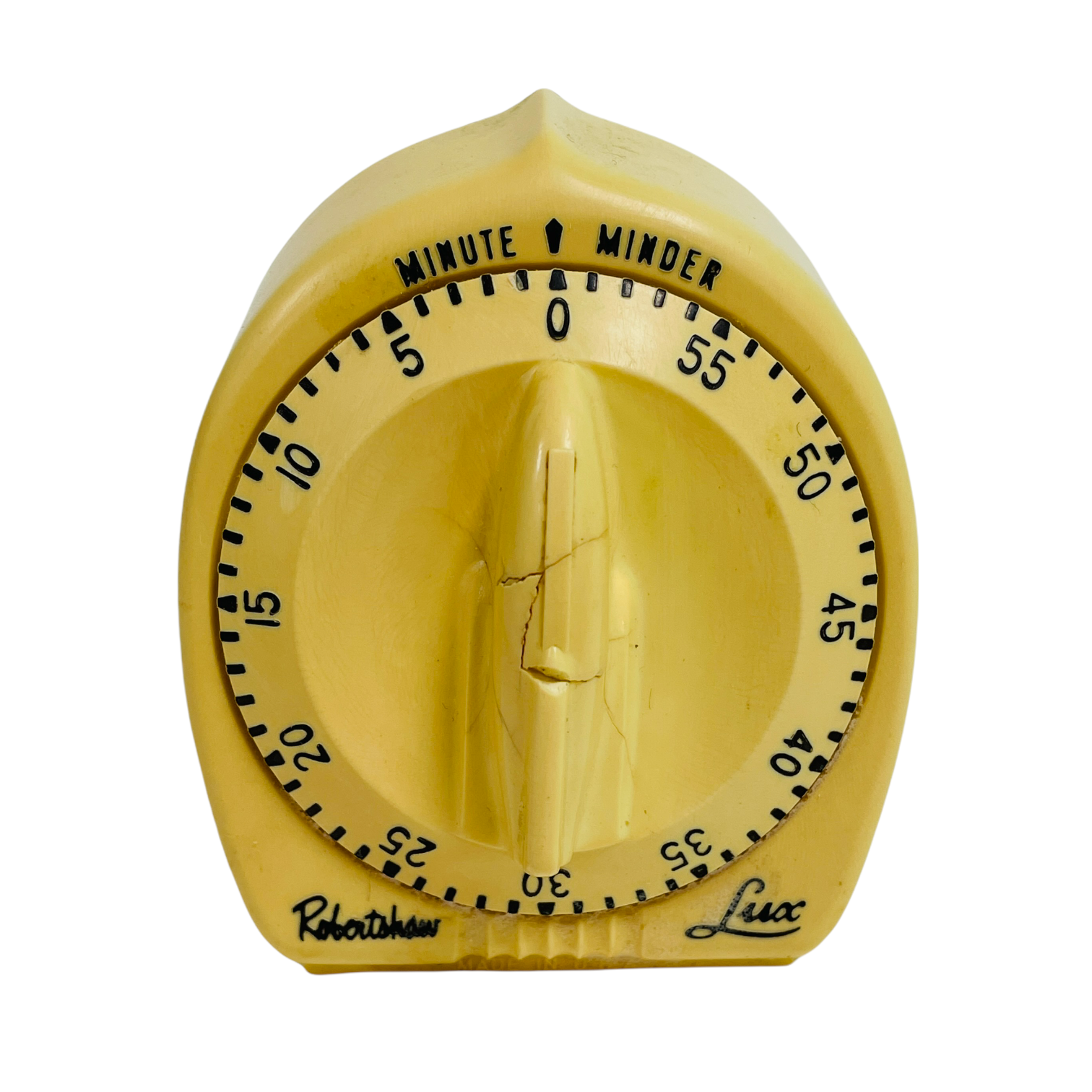Robertshaw Lux Vintage Minute Minder Atomic Rocket Dial Knob Kitchen Timer