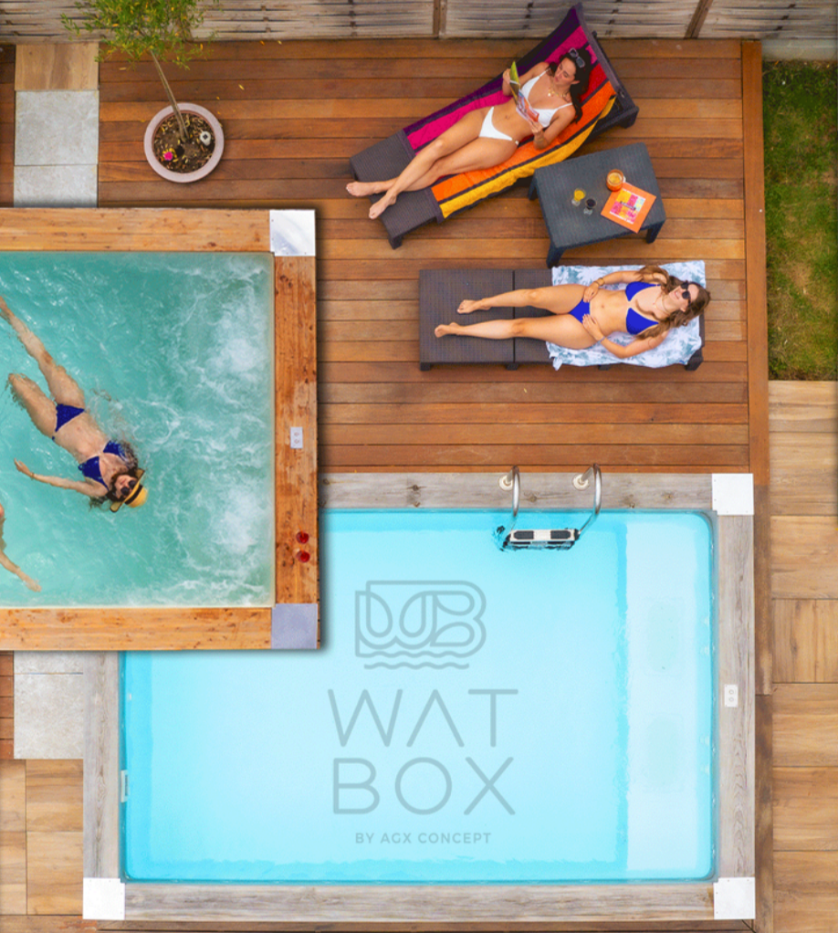 WATBOX by AGX Concept - Piscine hors-sol personnalisable, 4,98m x 2,49m
